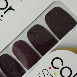 New Color Street “Spice of Life” Warm Cinnamon Brown Glitter Nail Strips